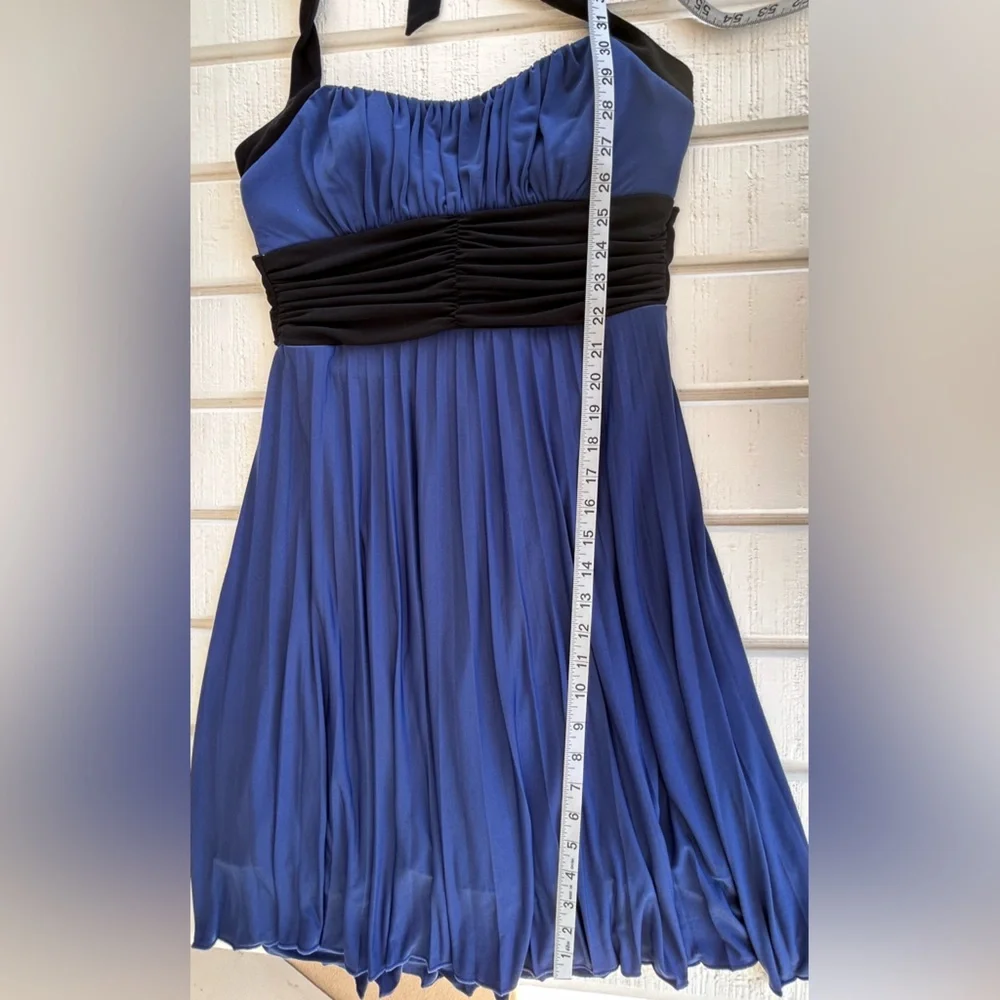 Speechless Brand‎ Halter Dress Pleated Skirt Ruched Med
